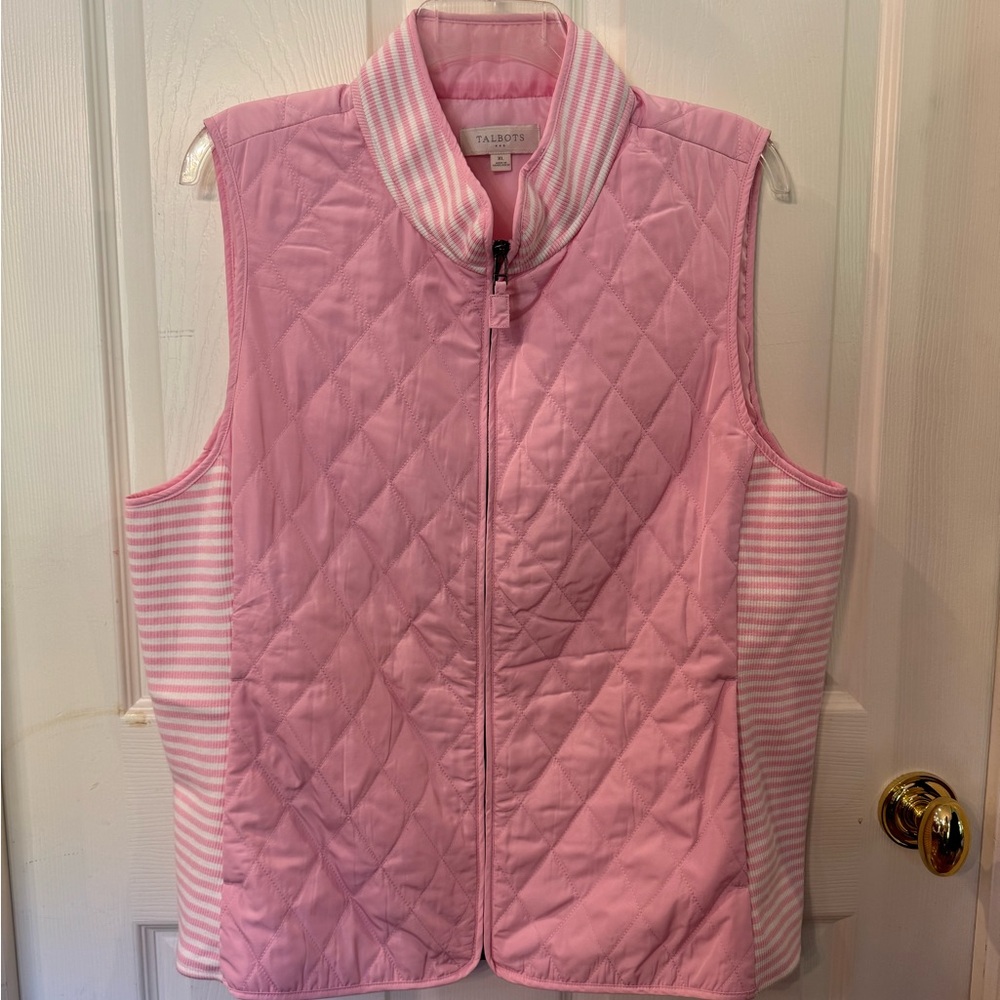 Talbots Pink Quilted Kids Vest
